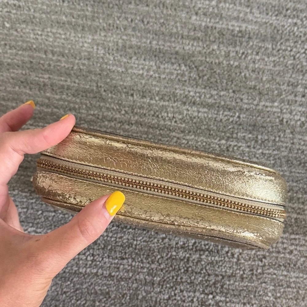 Tory Burch Metallic Gold Pouch